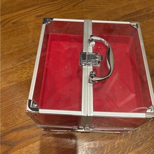 Amazon pinkish and Silver Storage Box for makeup